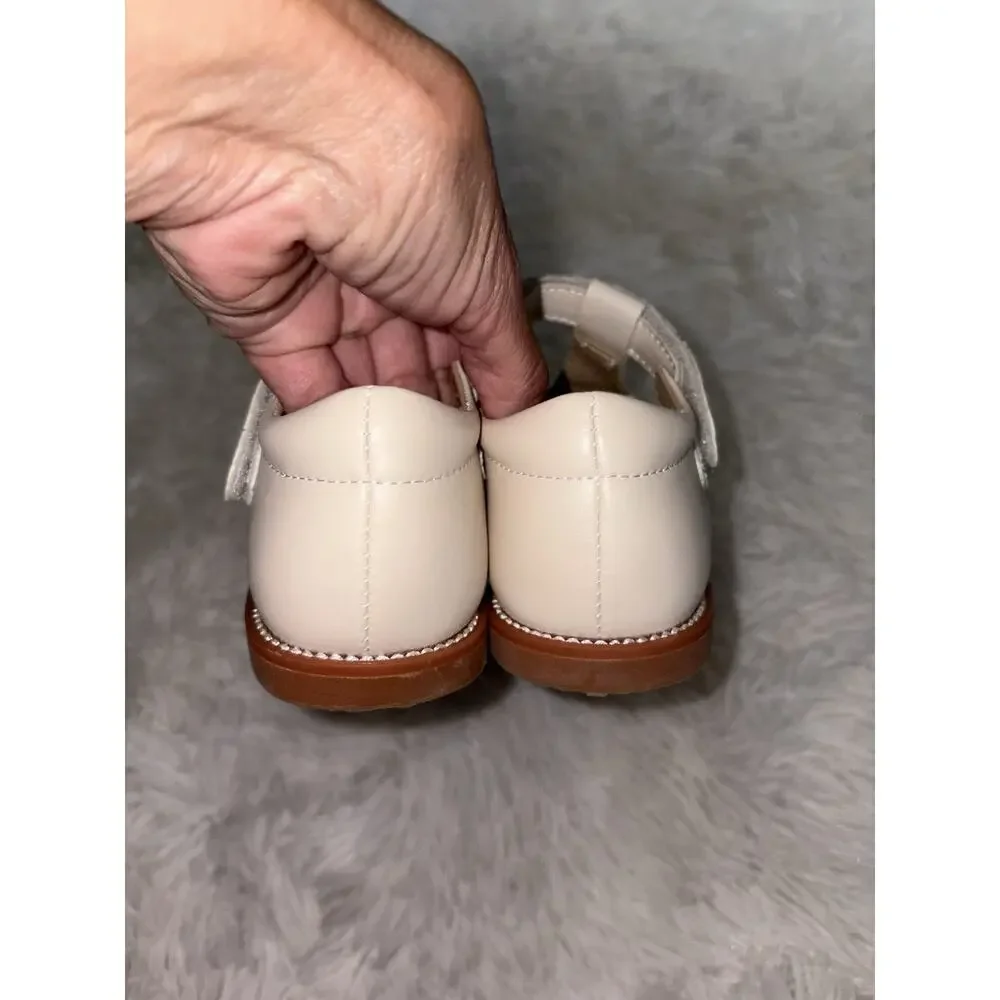 Felix & Flora Toddler Girl 9 Ivory Classic Buckle Shoes. Exc. Condition, Ador